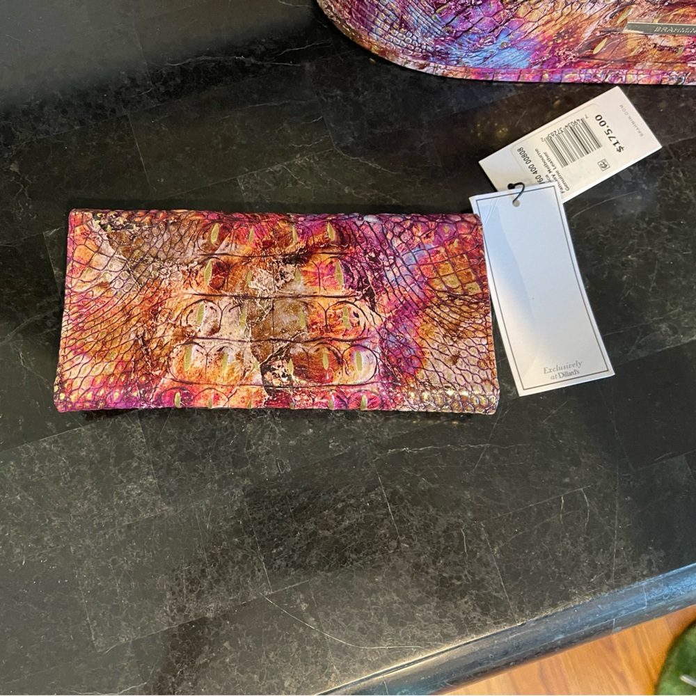 Brahmin Georgina Satchel and Veronica Wallet in Fantasy NWT - Picture 7 of 8